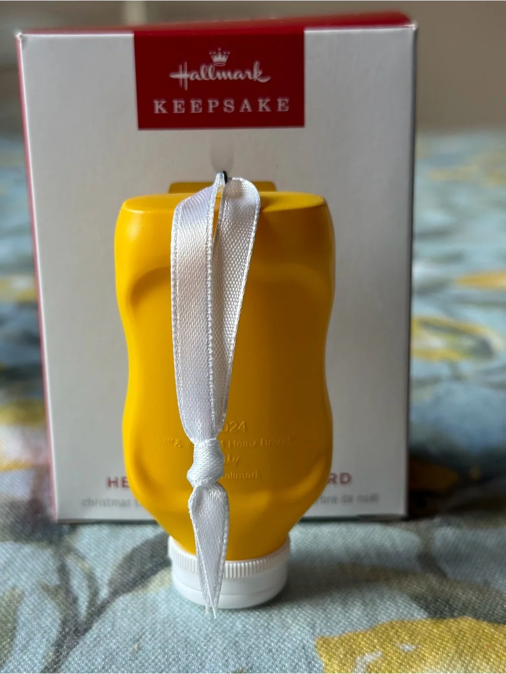 🌭 HALLMARK KEEPSAKE HEINTZ YELLOW MUSTARD ORNAMENT 🌭  NWT 🌭